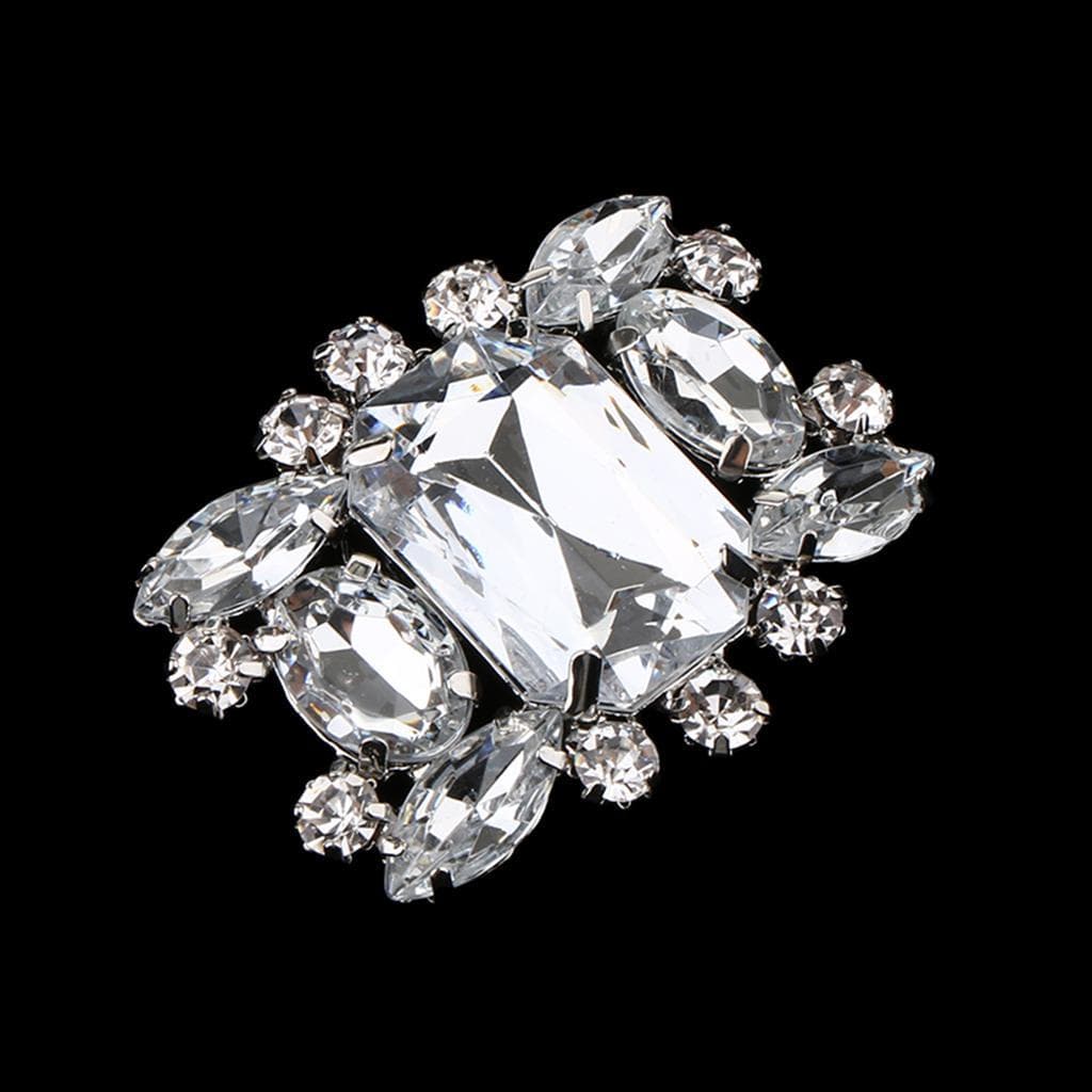 Glitter Rhinestone Shoe Clip Decoration, Wedding Bridal Shoes Charm Jewelry foe Women Flats, Low ,