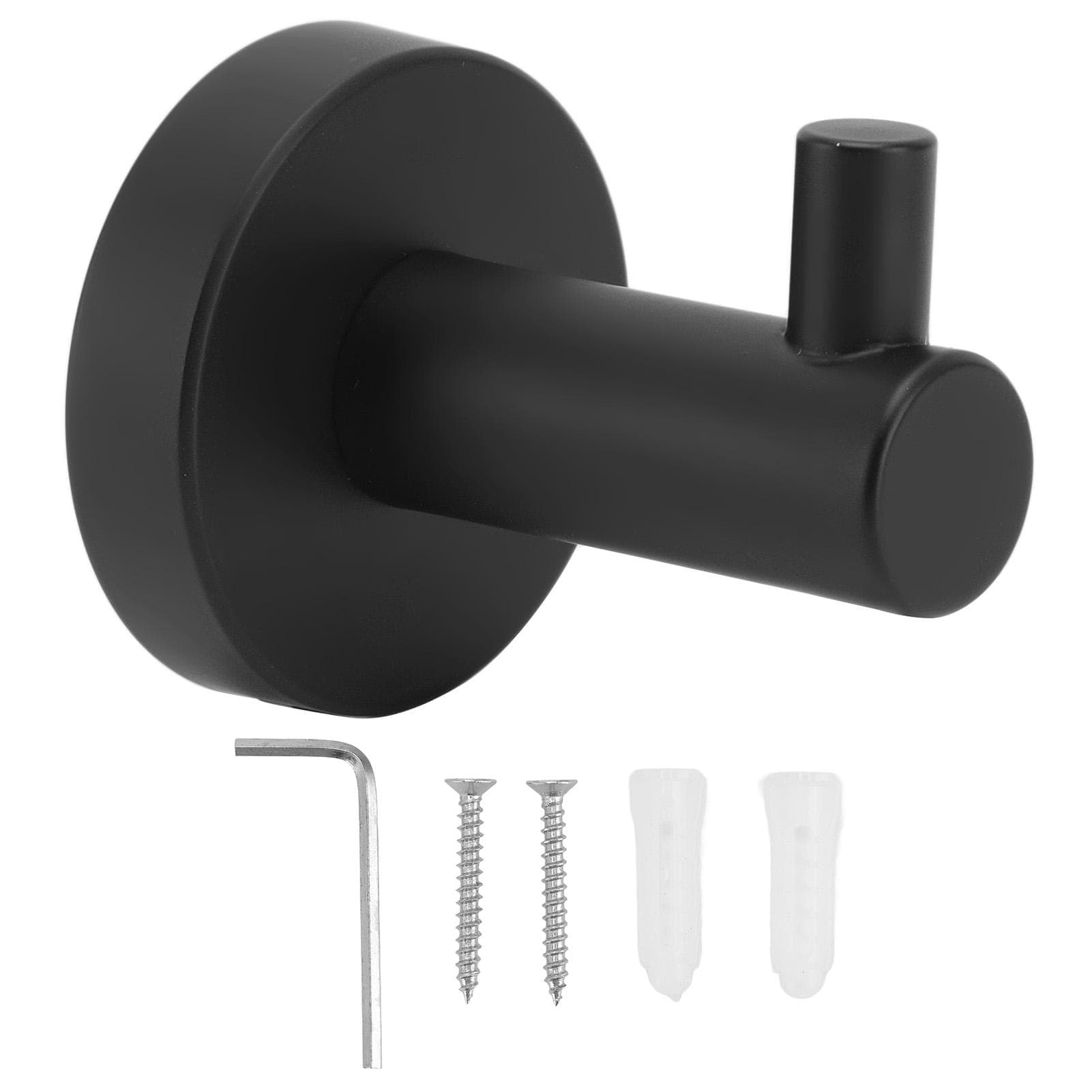Stainless Steel Round Hook Wall Mount Towel Robe Coat Hook Utility Shower Towel Hanger for Bathroom