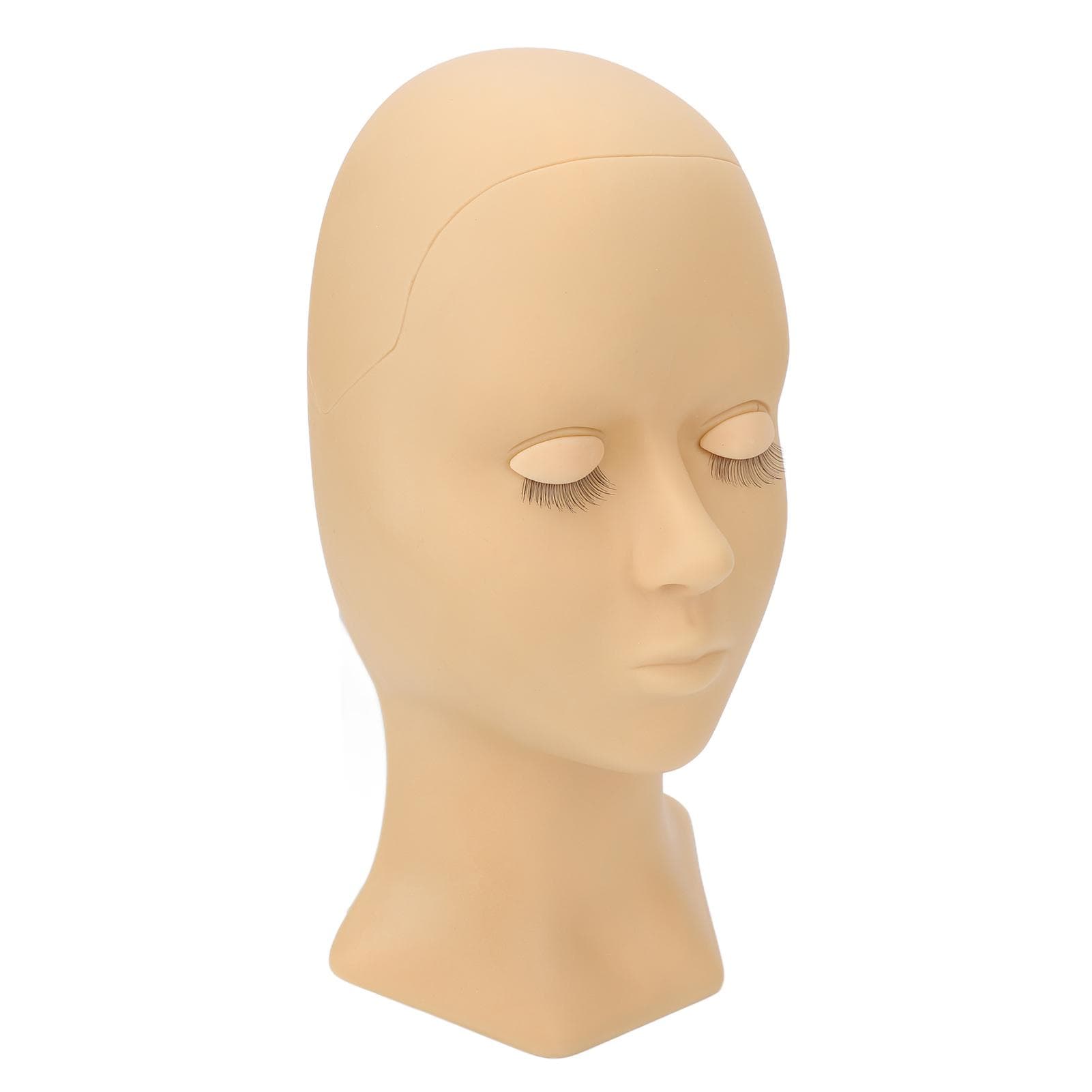 Eyelash Mannequin Head Detachable Eyelash Extension Makeup Practice Elastic Soft Silicone Head Mold