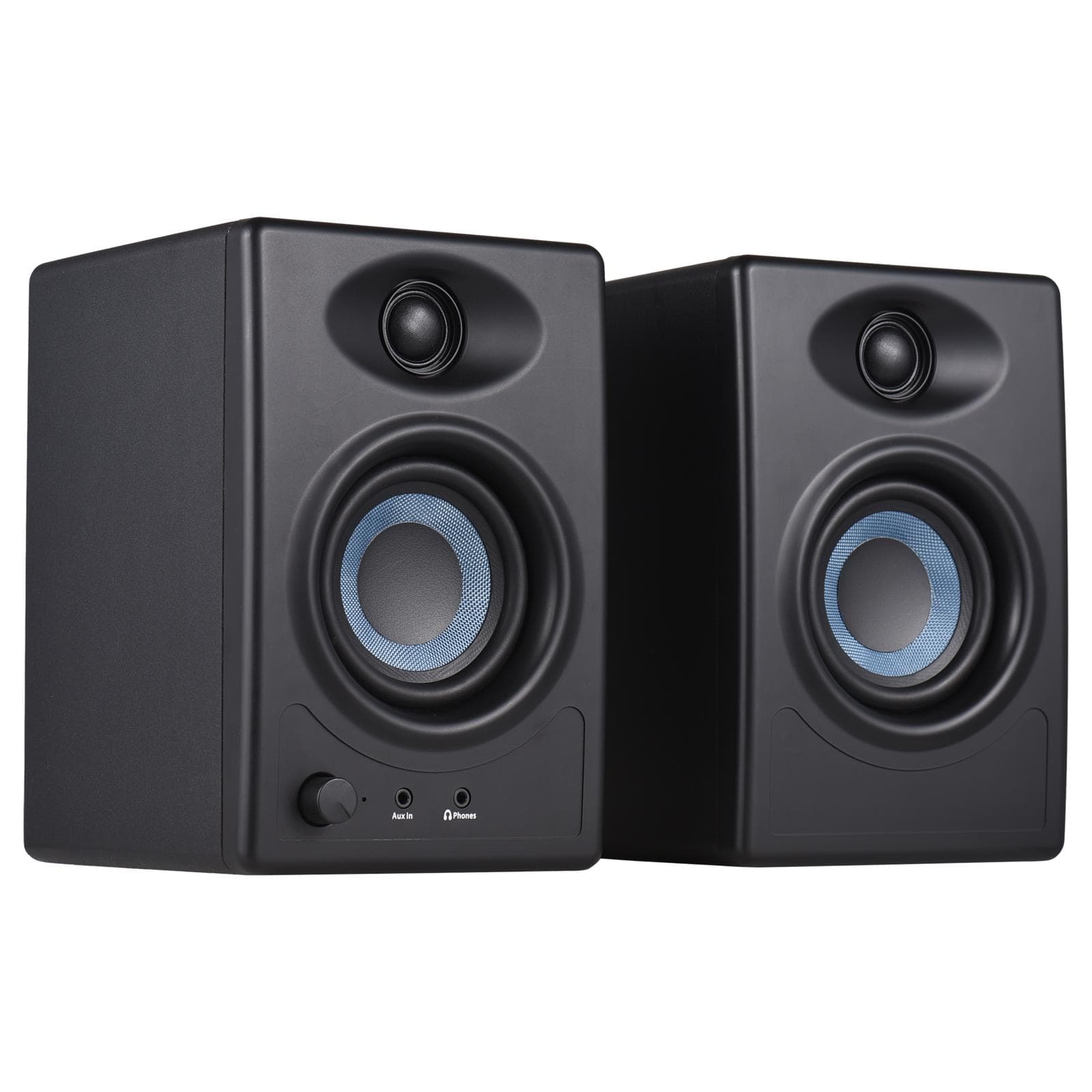 50W Studio Monitor Speakers Desktop Wireless BT Monitoring Speaker Active Near-field Monitor AU Plug black