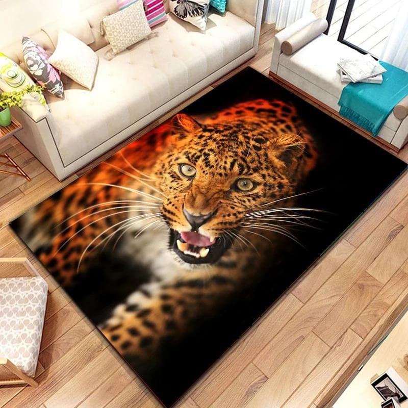 Animal Leopard Cheetah Cartoon Beast Home Decor Carpet Washable Living Room Bedroom Sofa Doormat Kitchen Rug Non Slip Floor Mat 40x60cm