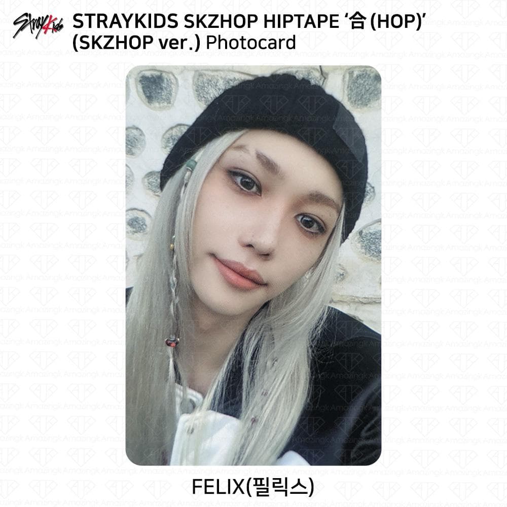 Stray Kids SKZHOP HIPTAPE HOP Accordion Official Photocard Unit Monochrome Felix - Skzhop ver