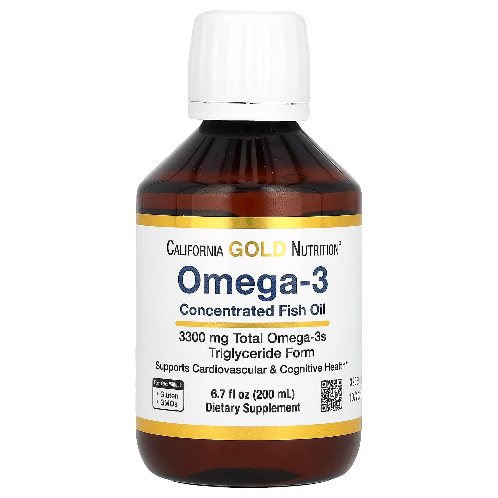California Gold Nutrition, Extra Strength Omega-3 Fish Oil from Norway, Natural Lemon Flavor, 6.7 fl oz (200 ml)