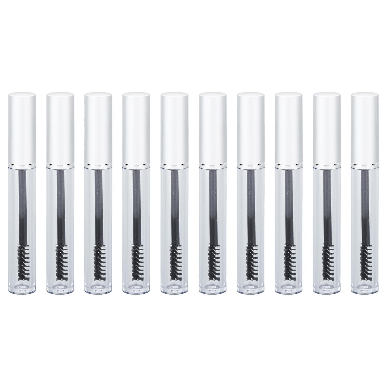 10 Pieces 3ml Empty Mascara Tube Empty Mascara Bottle with Rubber Inserts for Eye Makeup