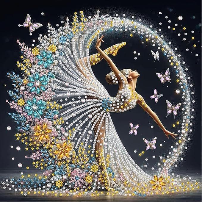5D Diamond Painting Set Fluffy Kitten Theme, 2D Flat Print,Ideal for Home Decor in Living Room, Bedroom