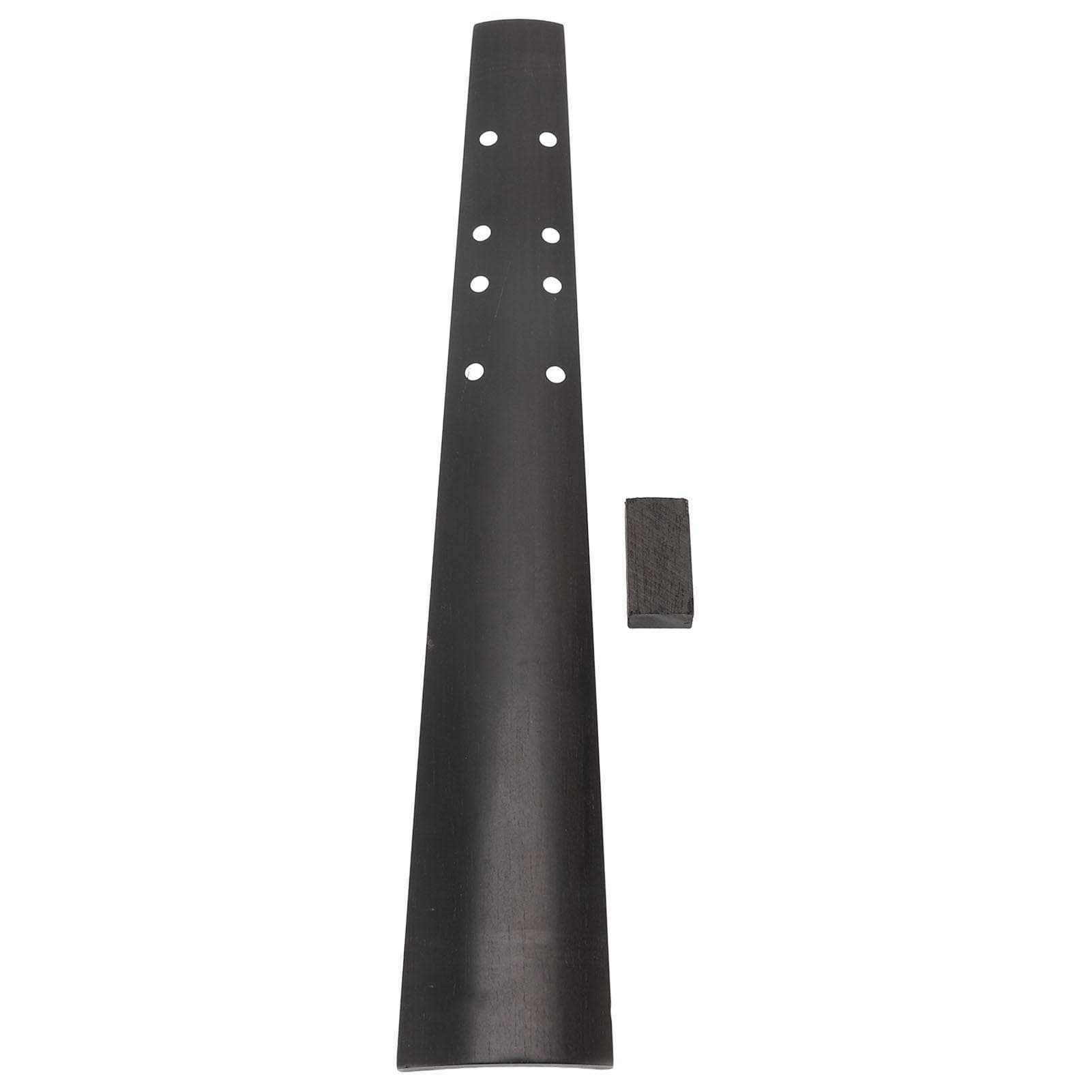 12 Violin Fingerboard Black Ebony Wood Unfinished Fingerboard Violin Replacement Part