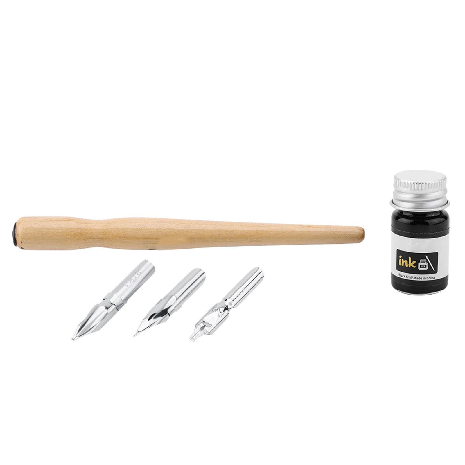 Comic Pen Set 3 Nibs 1 Wood Holder 1 Ink Calligraphy Drawing Art Supplies School Stationery