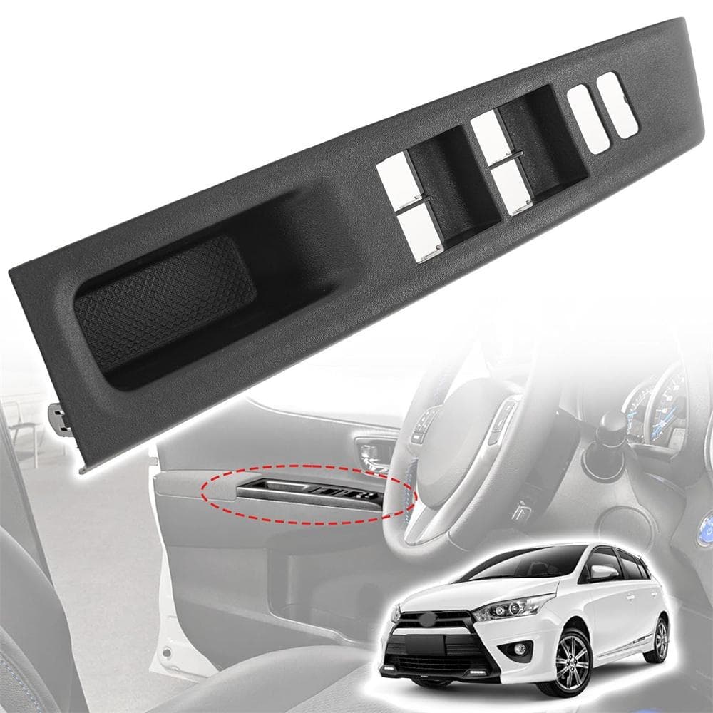 Door Window Switch Bezel Trim Panel Cover Replacement For Toyota Yaris 2012-2014