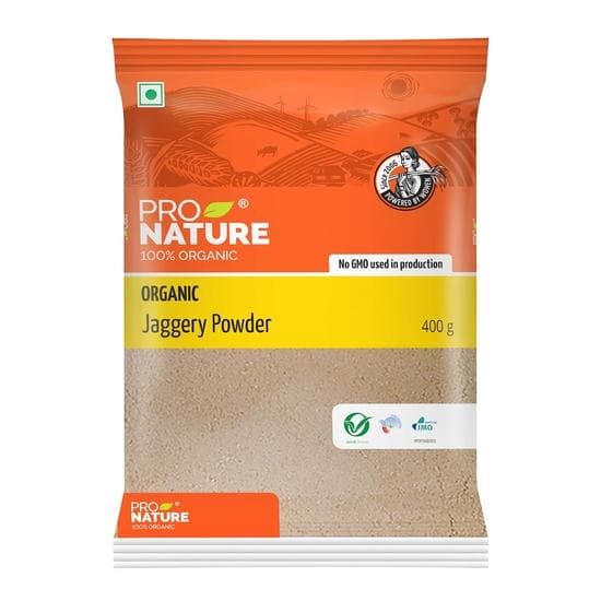 Pro Nature 100% Organic Jaggery Powder, 400g