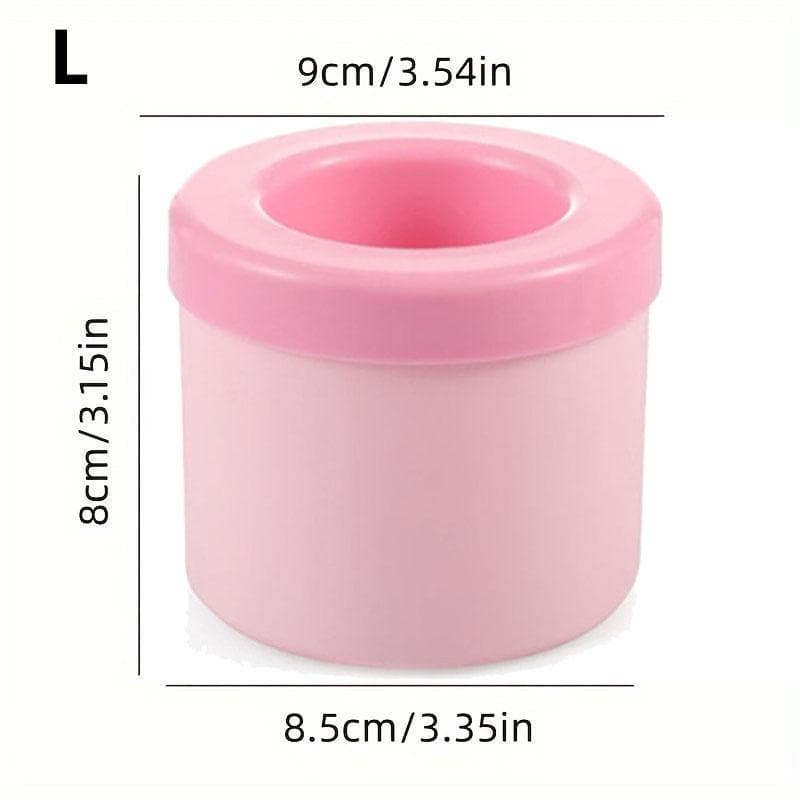 Silicone Ice Cube Mold Round Ice Bucket Cup Mould Refrigerator Freeze Ice Maker Creative Design Ice Cube Mold for Party Barware 60 cubes pink
