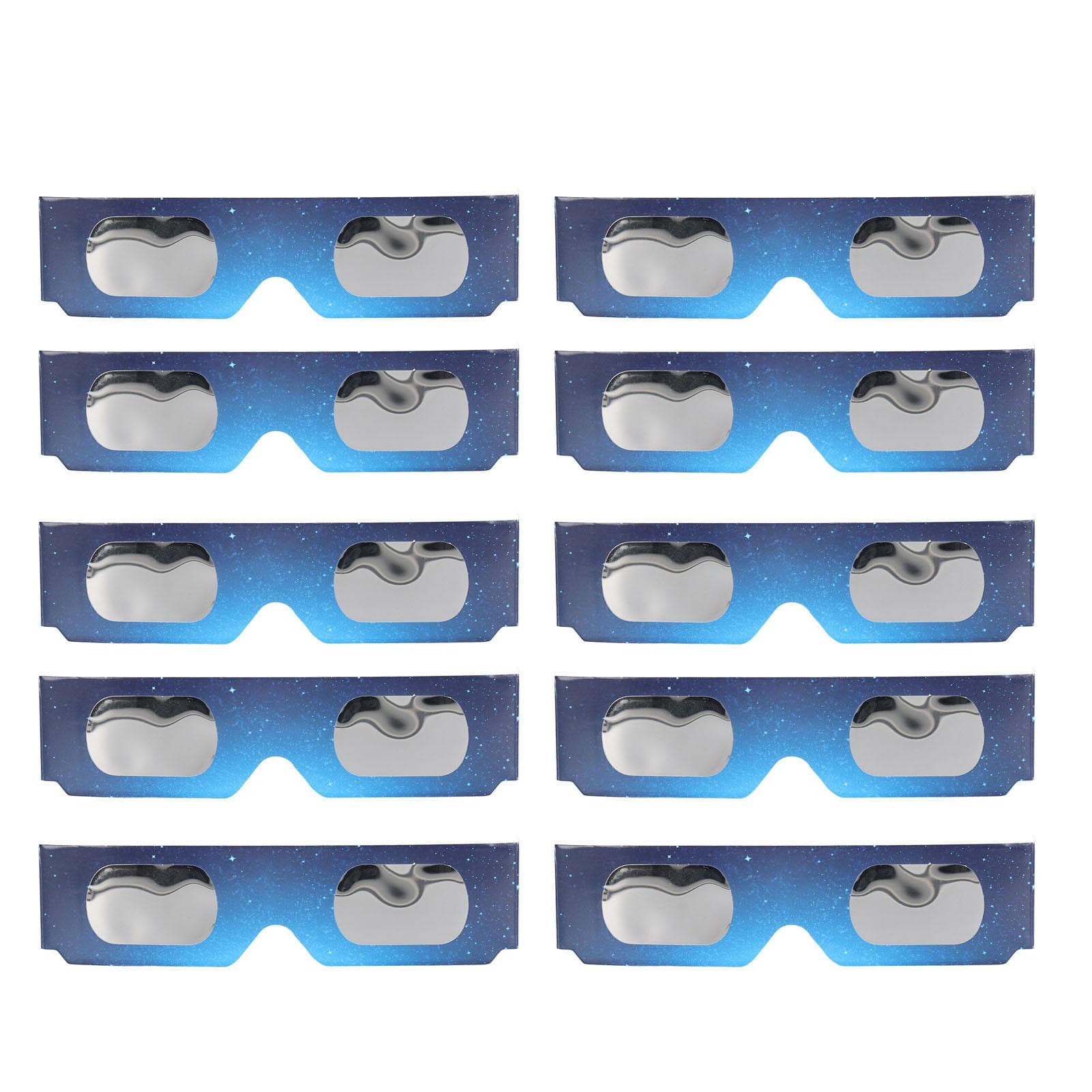10Pcs Solar Eclipse Observation Glasses Eye Protection Sun Viewing Glasses for Kids Adults B