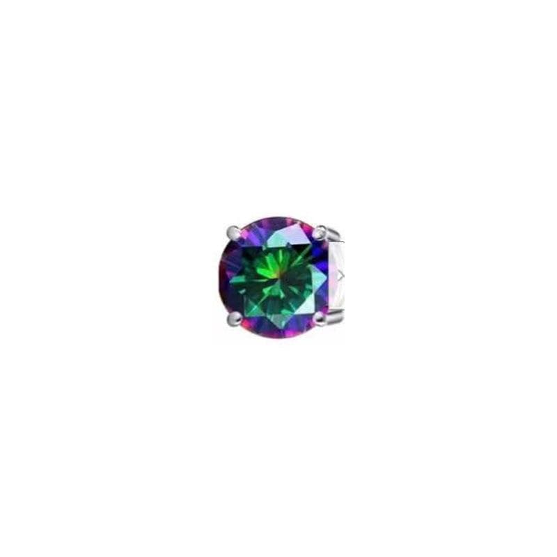 Magnetic Stud Earrings Non Piercing Clip Earrings for Women Men Punk Round Zircon Magnet Earrings Jewelry 6mm multicolour