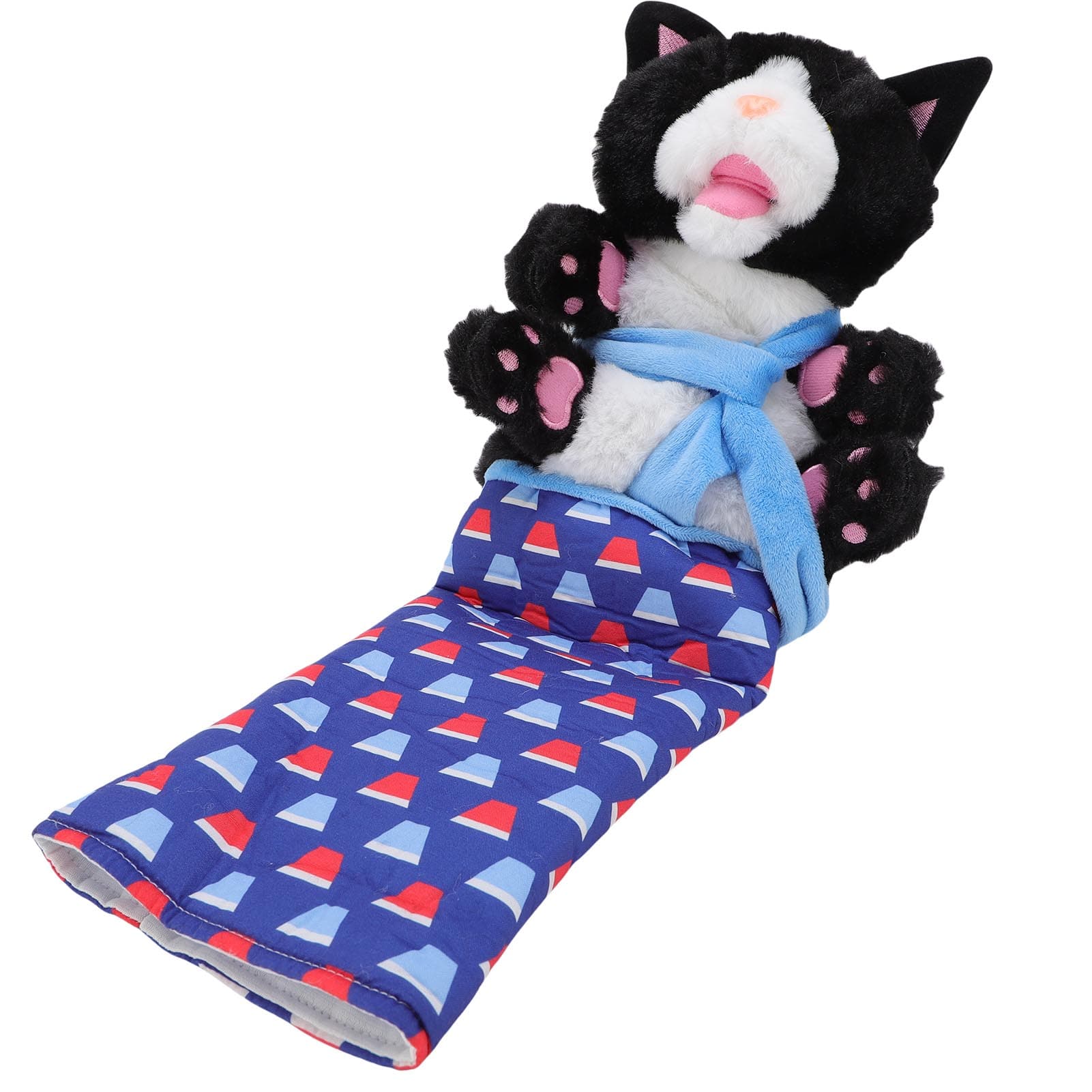 Cat Wrestling Puppet Promote Exercise Reduce Boredom Interactive Portable Soft Polyester Fiber for