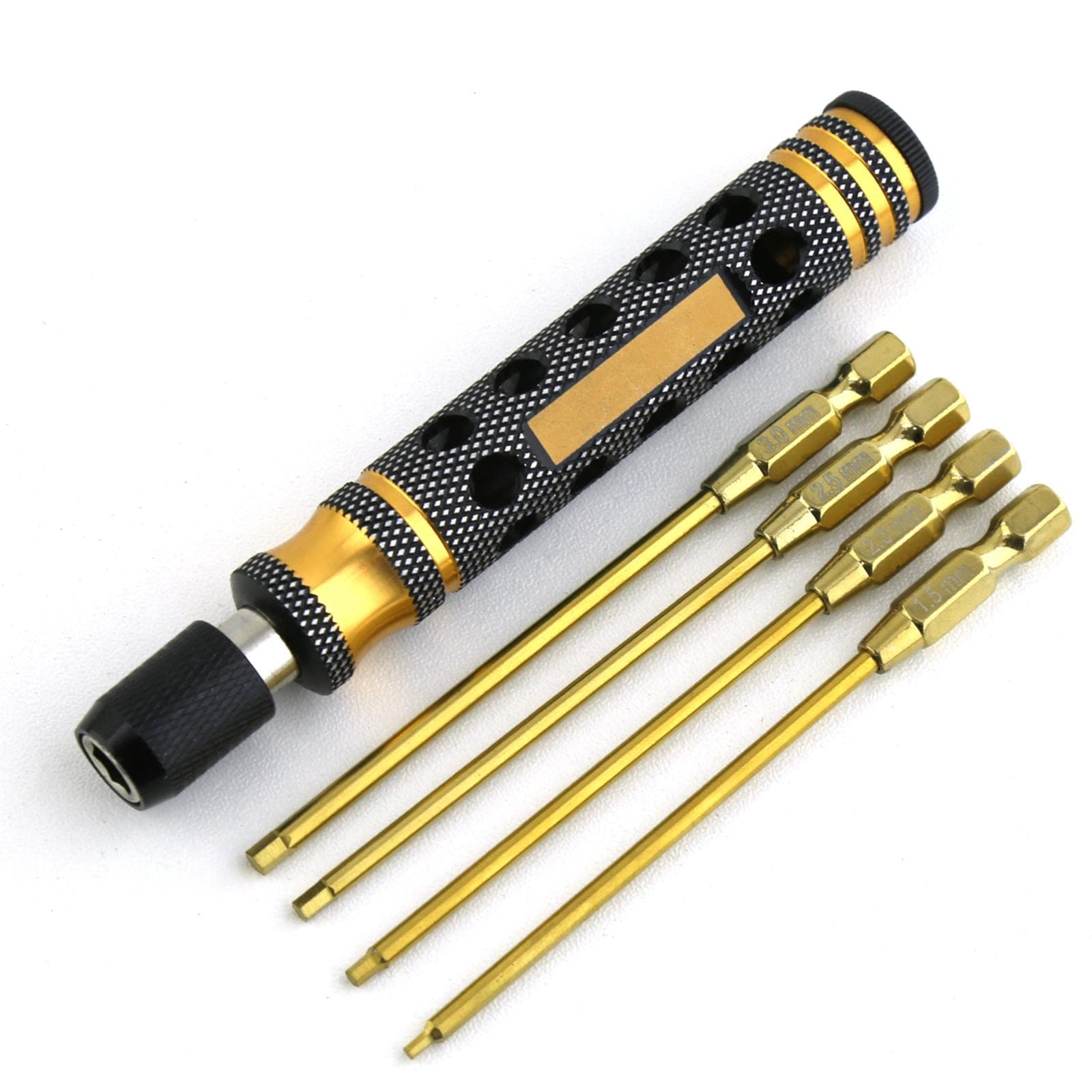 Hexagon Screwdriver Hex Wrench 1.5 2.0 2.5 3.0mm Quick Change Allen Key Screw Box Replacement for gold