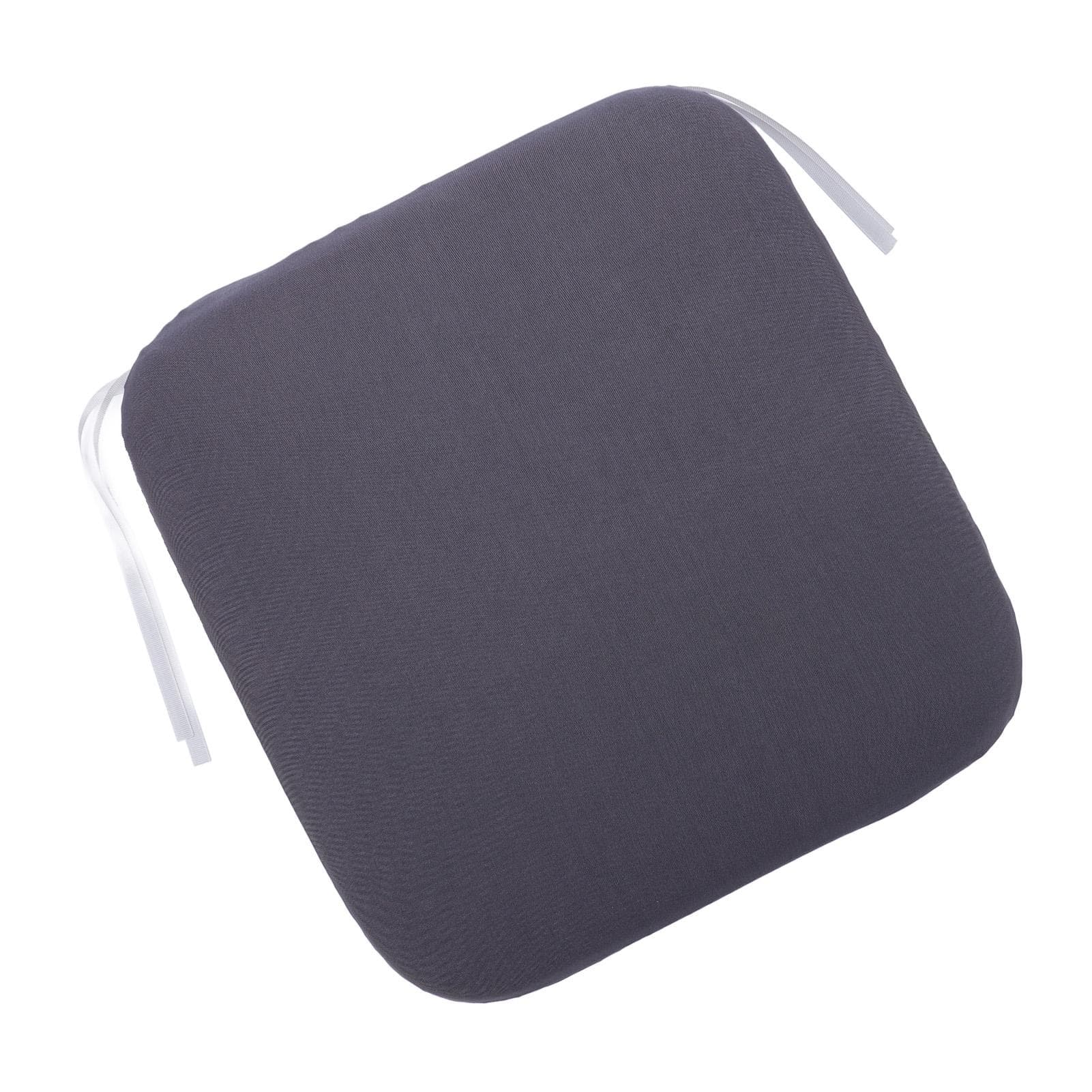 Memory Foam Chair Cushion 40x40x4cm Dark Gray Comfortable Slow Rebound Chair Pad with Anti Slip