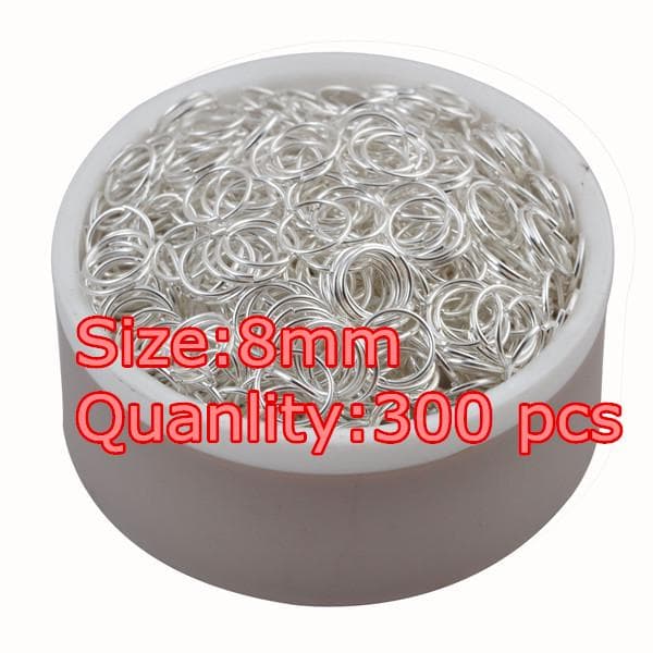 LNRRABC fashion 4-10 mm Antique Bronze Open Jump Split Rings Connector DIY Jewelry Findings Making 11