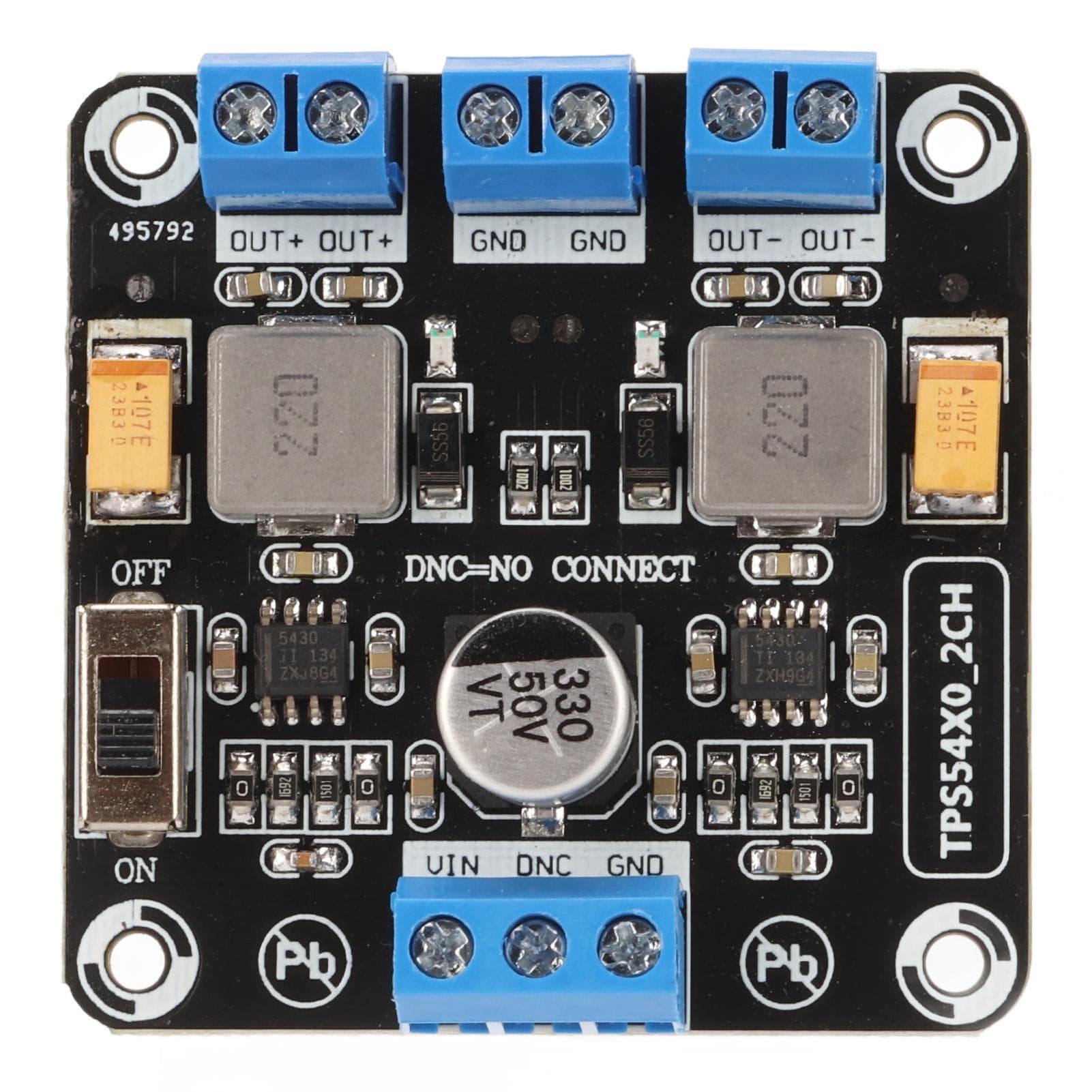 Positive Negative Dual Output Module TPS5430 12V 15V Reverse Connection Protection Low Noise
