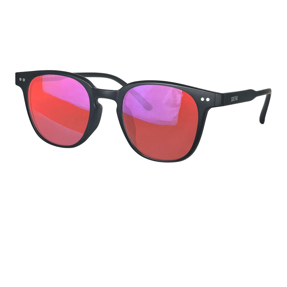 SHINU Red Lens Glasses for Women Blue Light Blocking Sleep Better Gaming Eyewear Orange Lens Long Screen Time