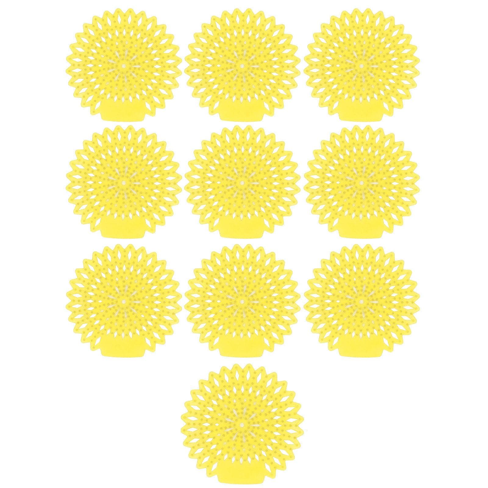 10Pcs Urinal Screens Deodorizer Splash Proof Long Lasting Odor Removal Urinal Mat for Toilet