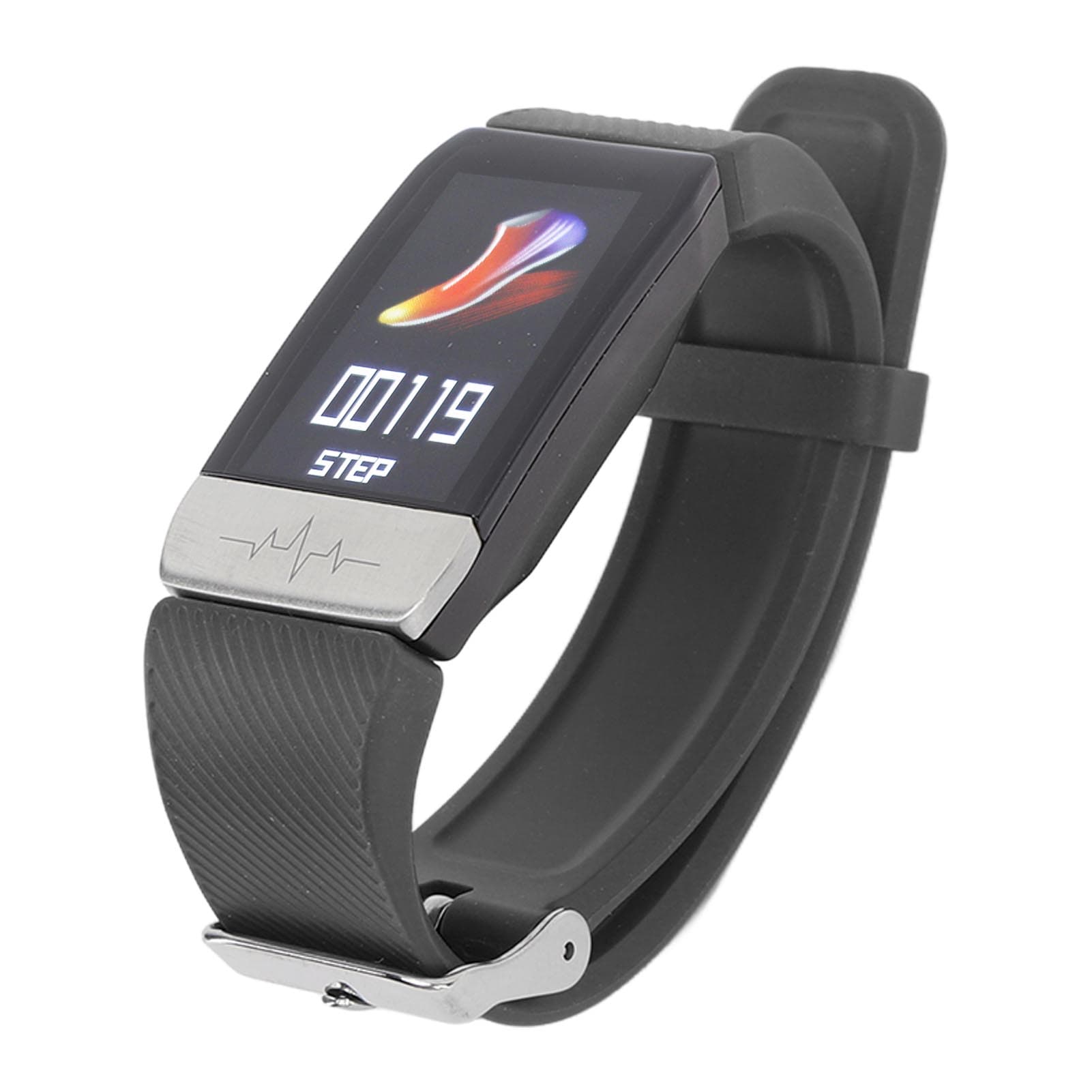 Smart Watch for Men Women 1.14 Inch Display Bluetooth 4.0 IP67 Waterproof Body Temperature black