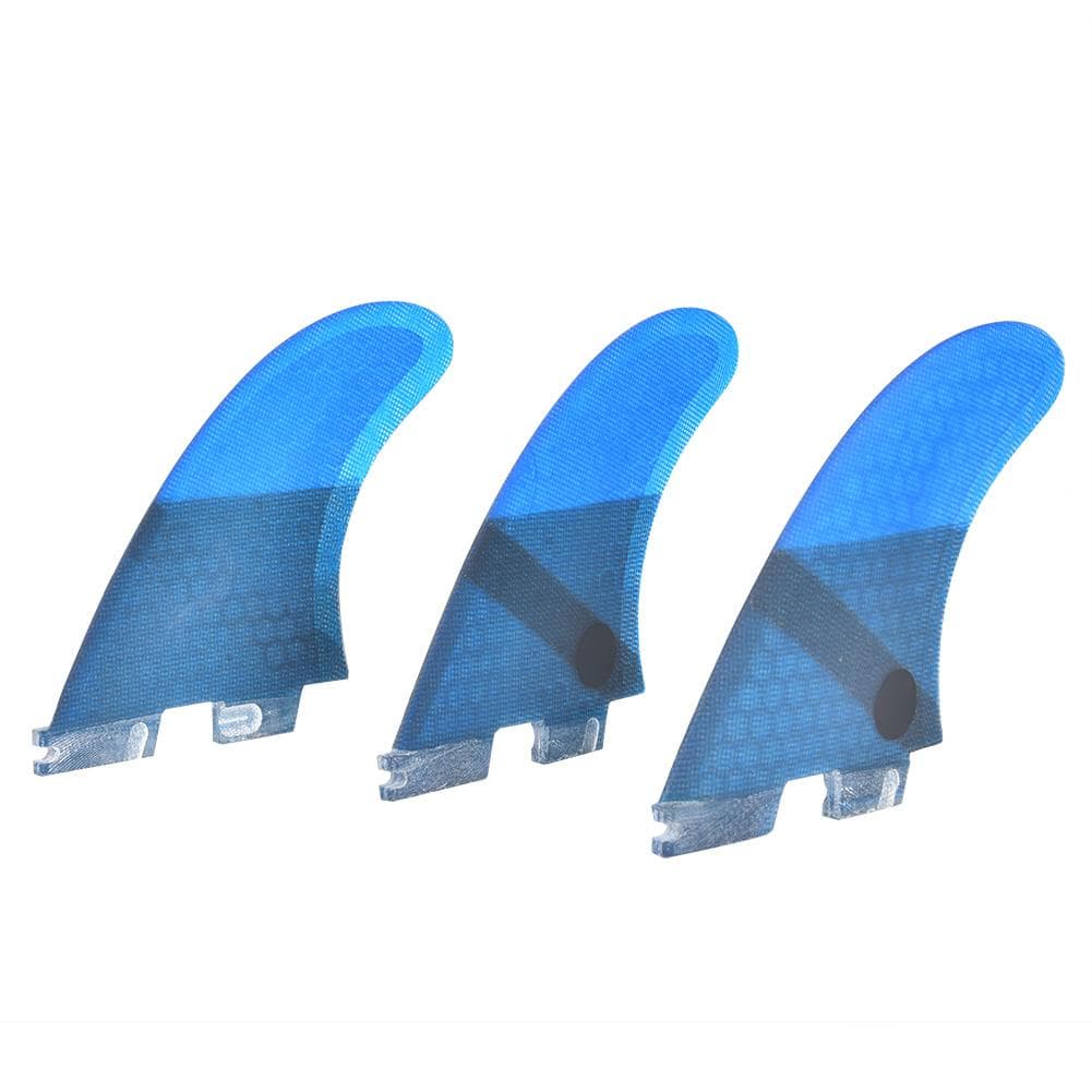Fiberglass FCS2 Stylish Convenient Blue Surfboard Tail Fin Flexible Stable Surfing Accessory
