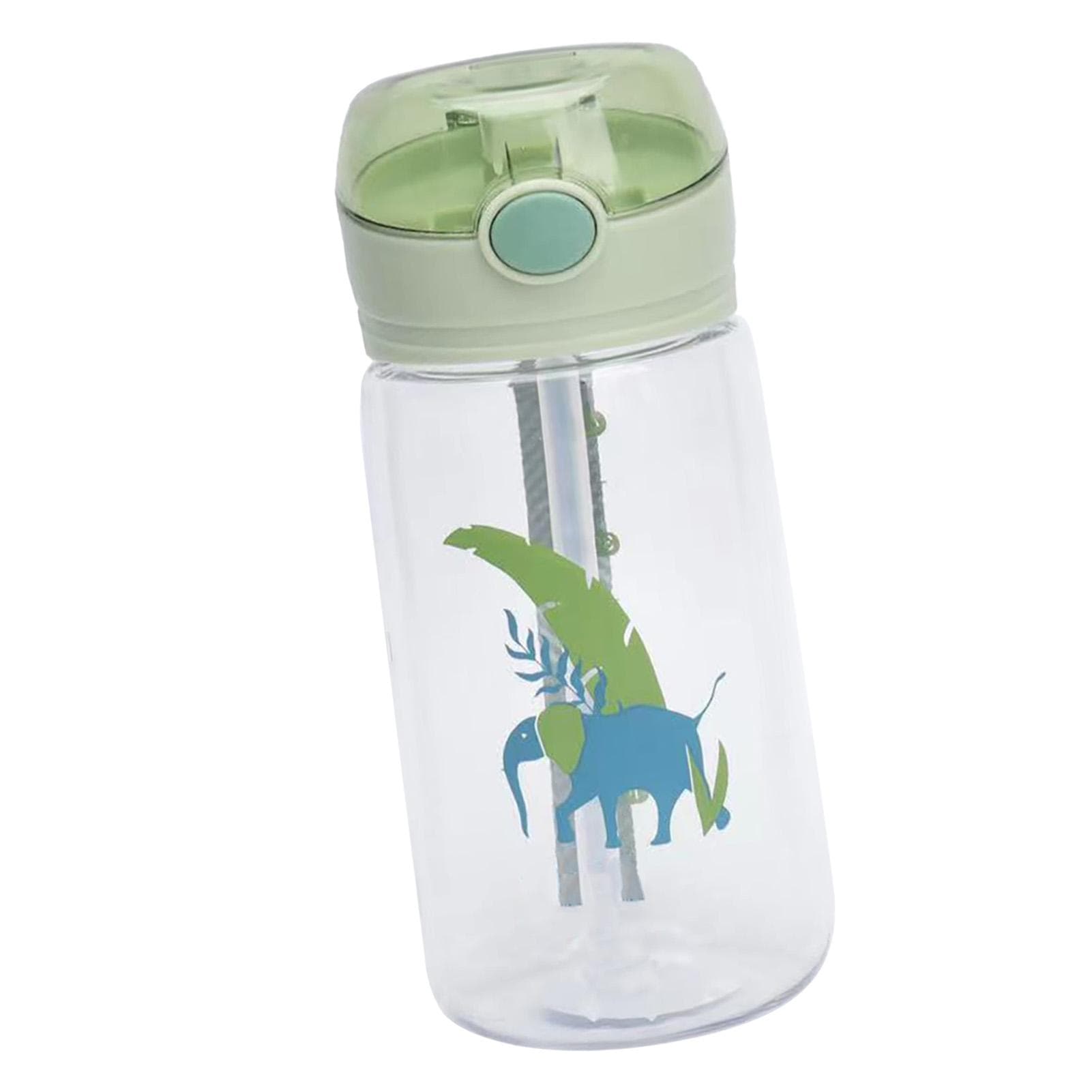 Kids Water Bottle 520ml Straw Design Strong PC PP Transparent Plastic Water Bottle for School