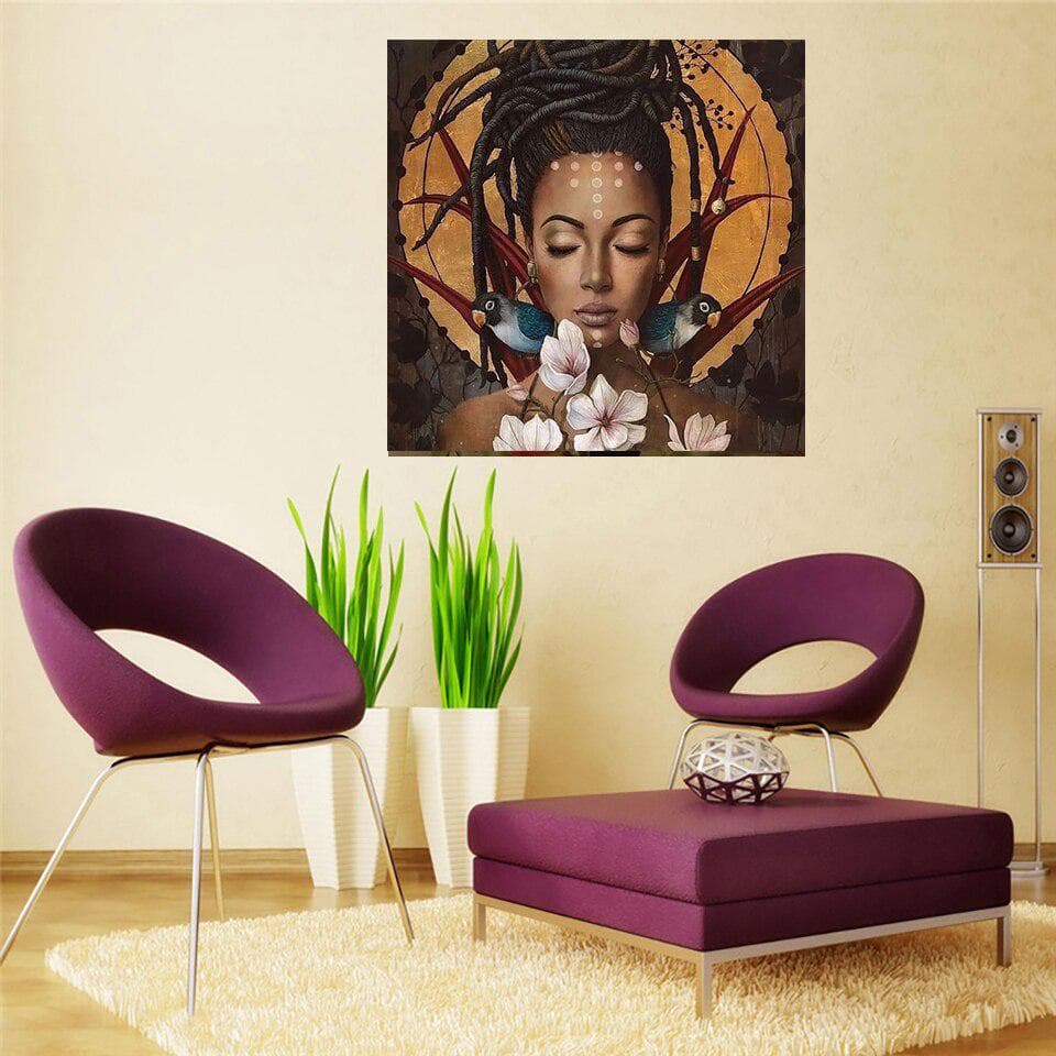 Round Diamond Painting fantasy Music Man Diamond Embroidery Rhinestones Portrait Diamond Pictures 30x30CM