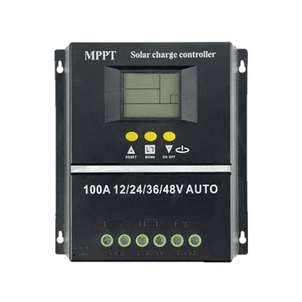 Voltage Automatic Identification Solar MPPT Controller LCD Display Off-grid System Electrical Power 100A multicolour