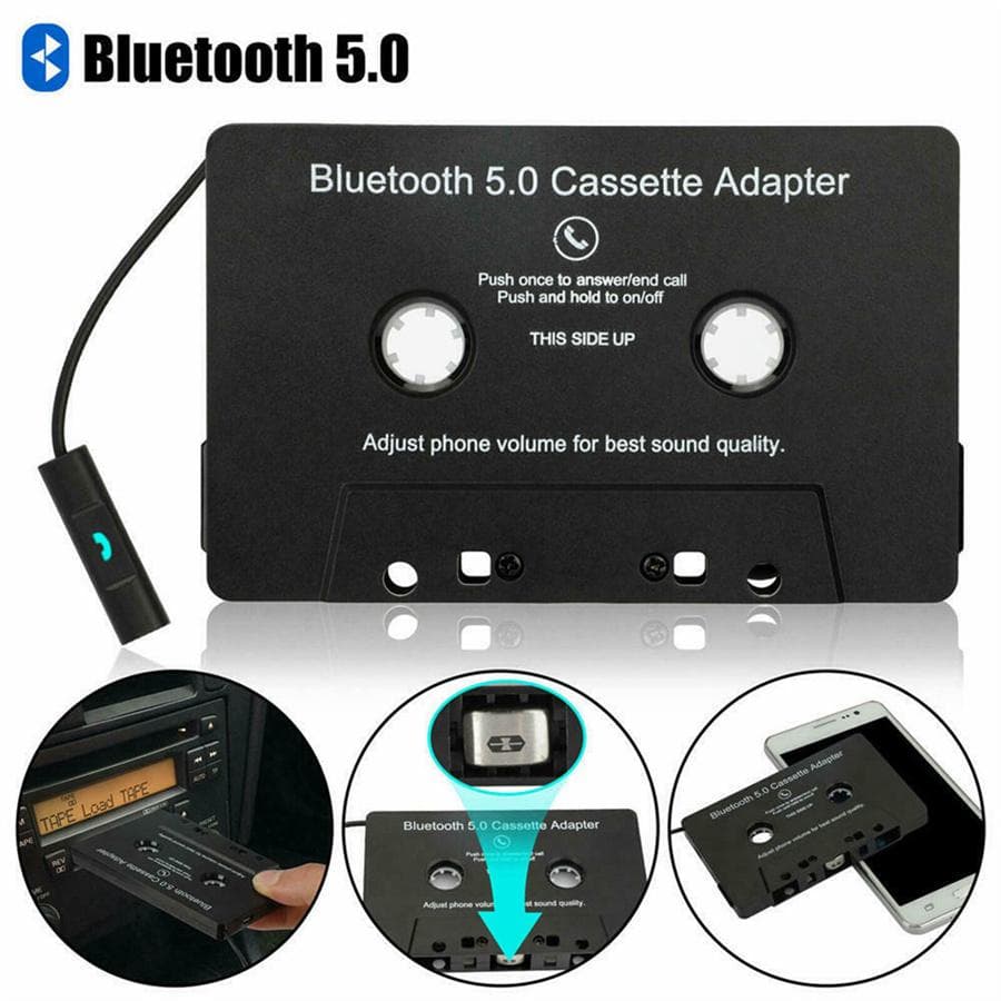 Bluetooth Tape Converter Car MP3 Stereo Audio Cassette Adapter Phone Handsfree