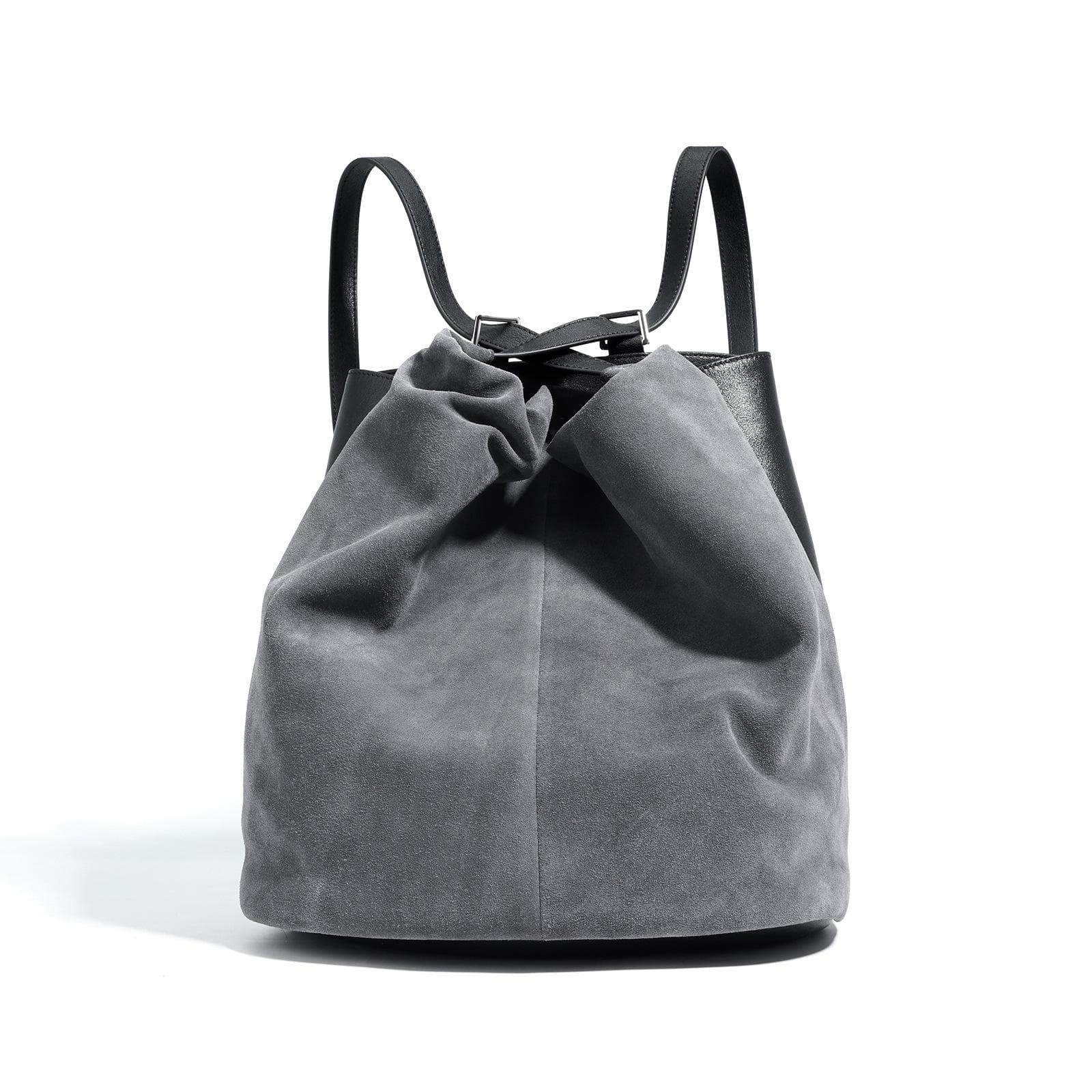 Niche Backpack Shoulder Bag Suede Autumn and Winter High-end Brown Backpack Versatile Casual Texture Women's Bag black