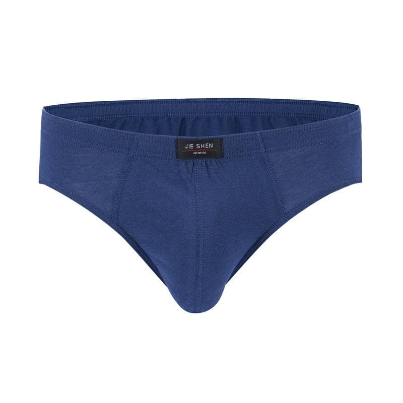 100% Cotton Mens Briefs Plus Size Men Underwear Panties Men's Breathable Panties 4XL blue