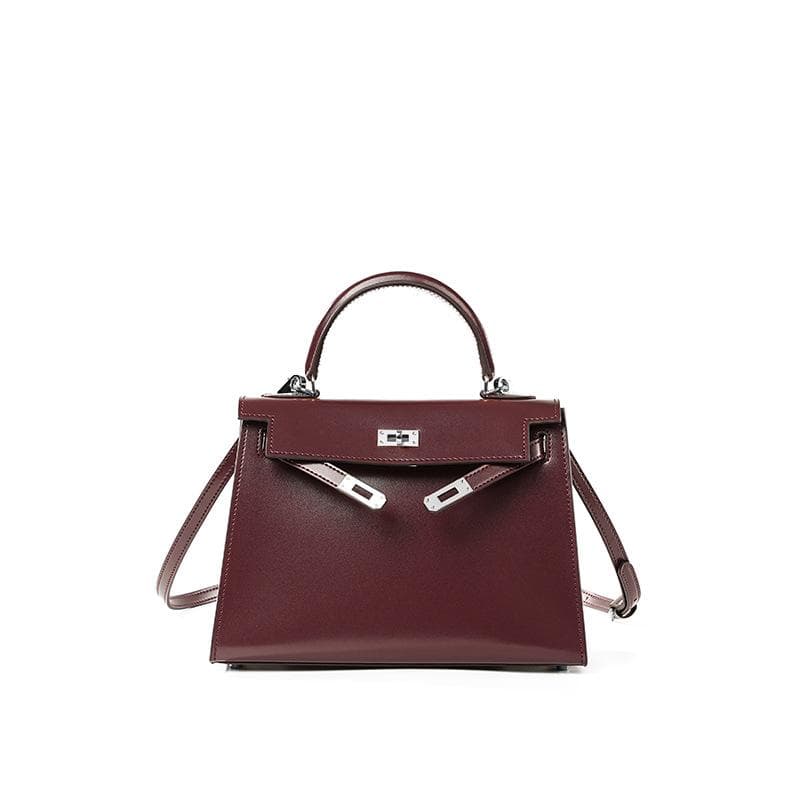 High End Version Bag Second-generation BOX Patterned Cowhide Mini Handbag New High-end Leather Women's Crossbody Bag 19x6x14cm