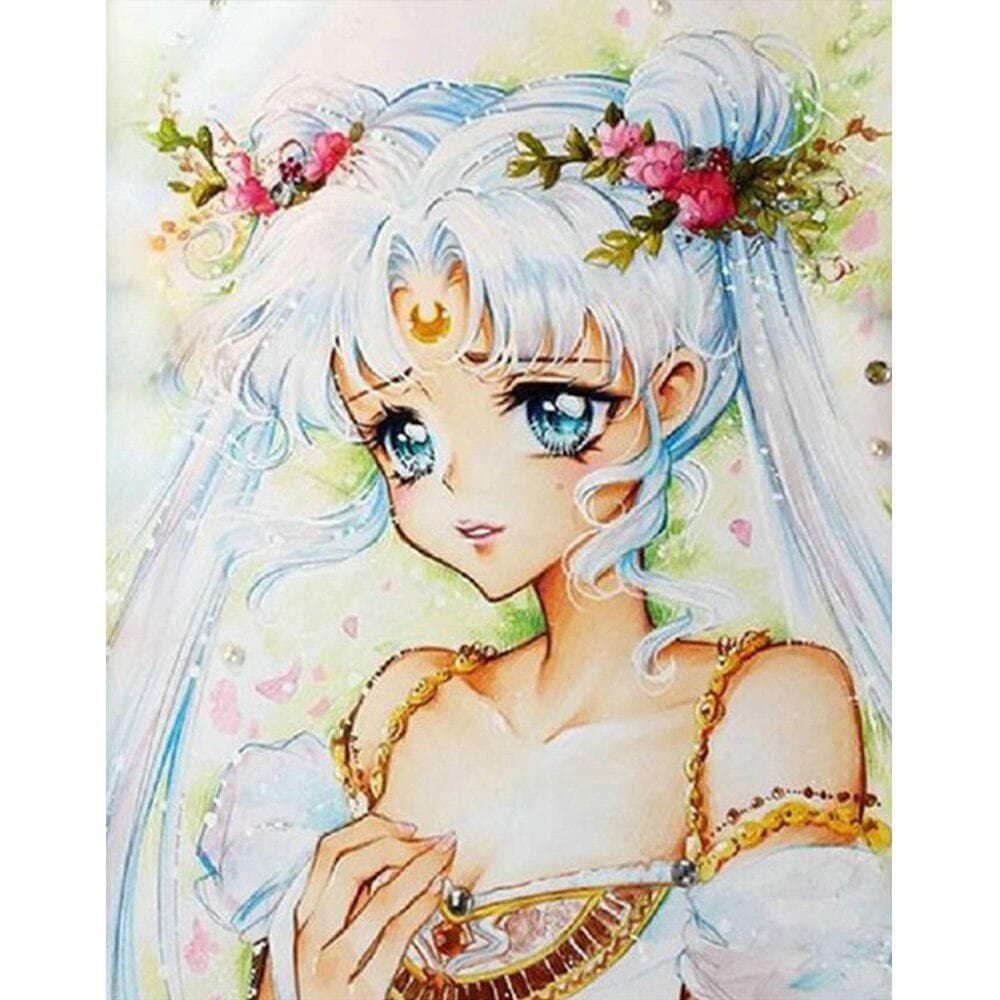 5d Diamond Painting Sailor Moon Full Round 5D DIY Diamond Embroidery Cartoon Home Decoration 20X30CM