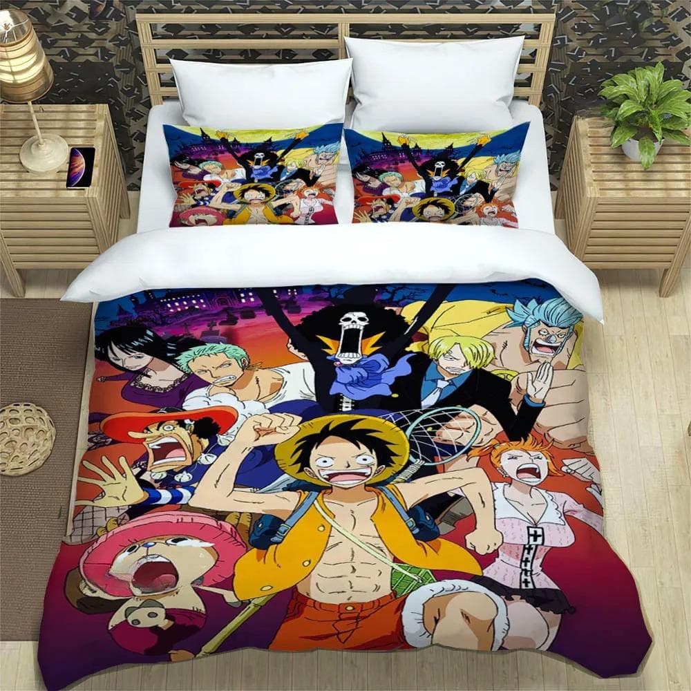 3D cartoon One P-Piece Bedding Sets exquisite bed supplies set duvet cover bed comforter set bedding set luxury birthday gift 135X200cm 2pcs