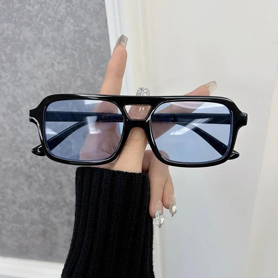 Square Sunglasses Women Men Classic Vintage Fashion Personality Glasses Stylish Casual Minimalist Oculos Other