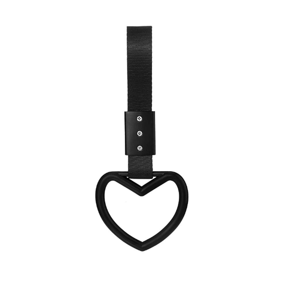JDM element heart-shaped car electrostatic belt decorative warning hanging ring rear bumper warning