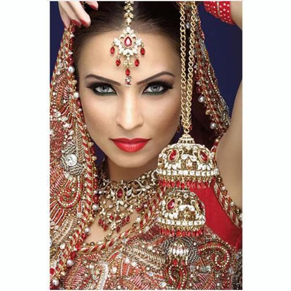 5D DIY Diamond Painting Indian Woman Diamond Embroidery Full Set Cross Stitch Kits Home Decor Gifts Square 30x40cm