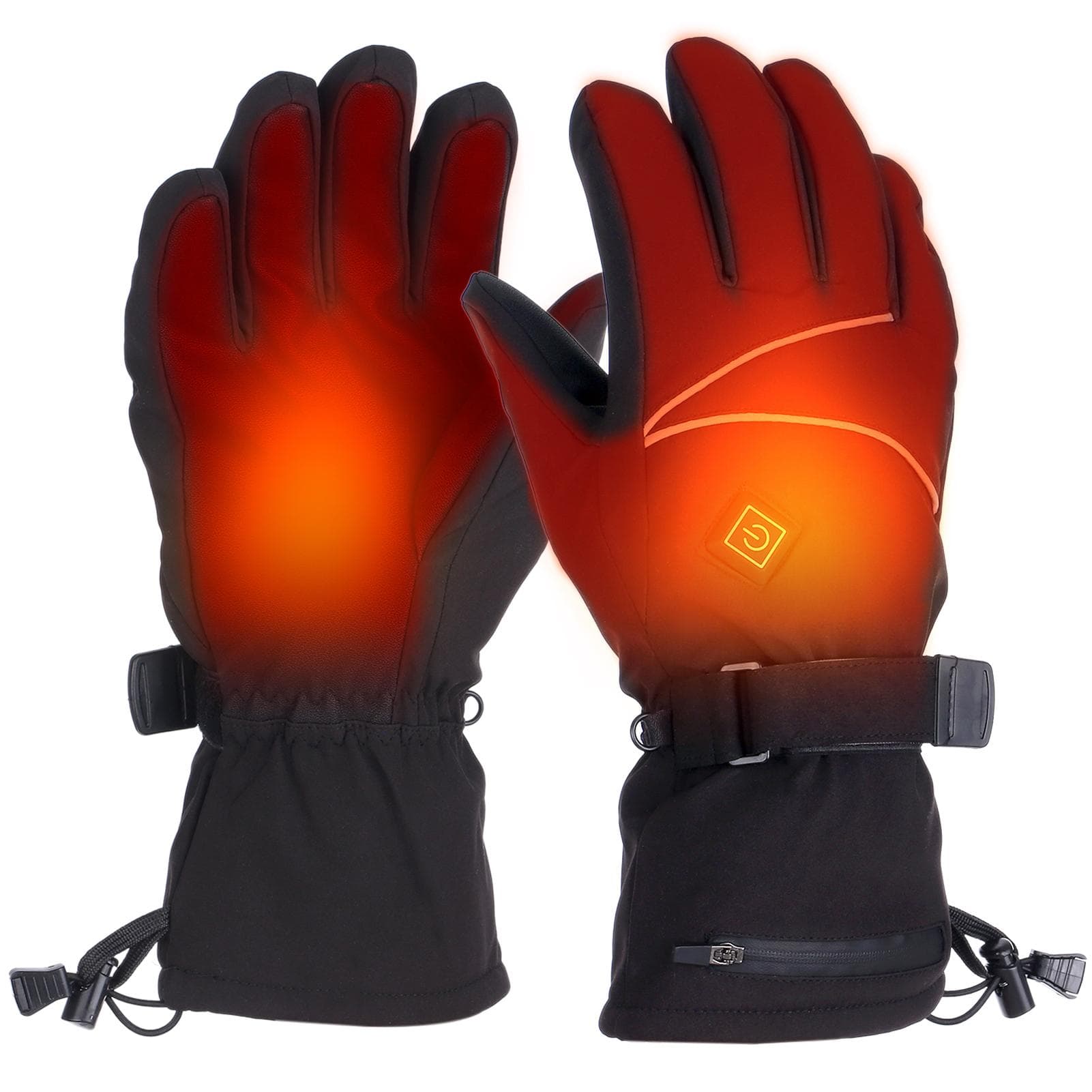Heated Gloves Winter Warm Touchscreen Ski Gloves for Men Women Electric Heating Gloves Hand Warmers M