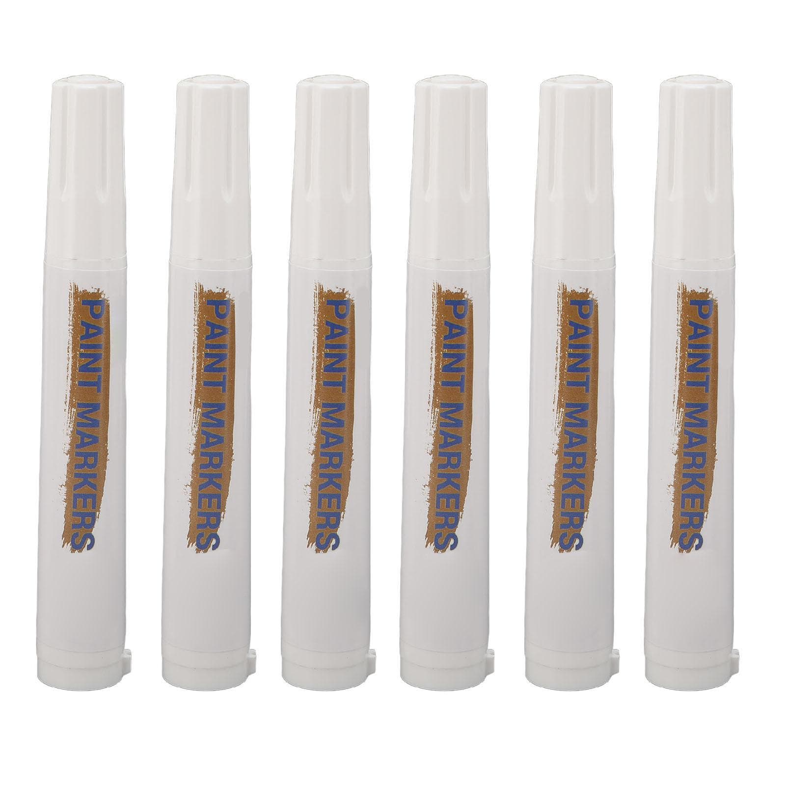 6pcs Tire Paint Marker Quick Drying Portable Car Tire Paint Pen Water Resistant Car Tire Graffiti