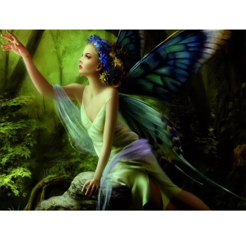 Diamond Painting Exquisite Stitch Spirit Picture Home Decor Full Hand Made Diamond Embroidery 20X30CM