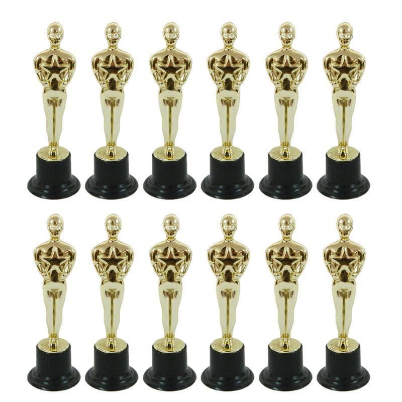 12Pcs Oscar Statuette Mold Reward the Winners Magnificent Trophies in Ceremonies
