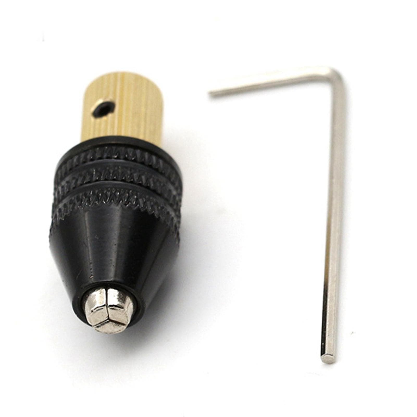 Self Tightening Chuck 3.17mm Hole ID Adjustable Aluminum Alloy Carbon Steel Self Tighten Drill Chuck