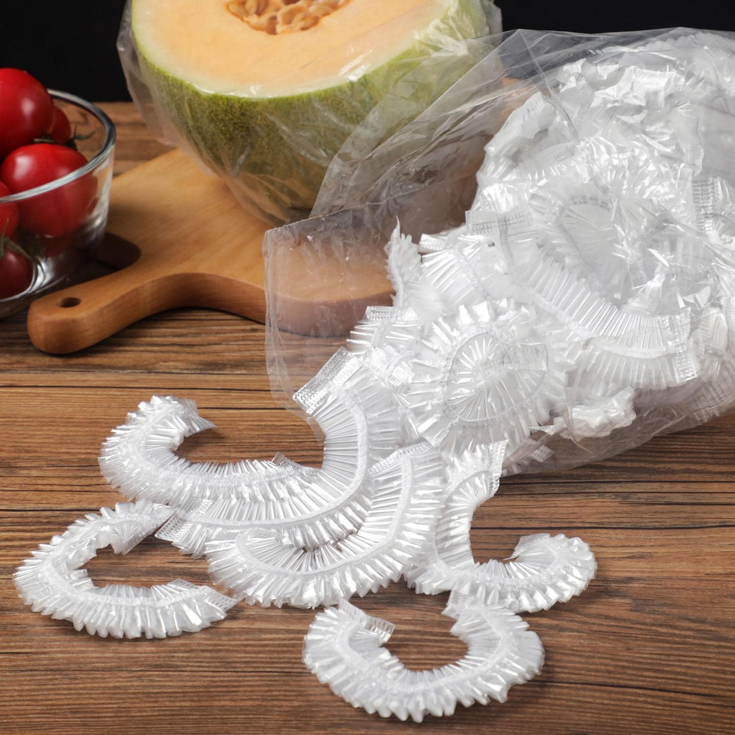 100/50/20/10PCS Reusable Durable Food Storage Covers for Bowls Elastic Plate Lid Covers Vacuum Bags For Kitchen Food Fresh Seal 10Pcs