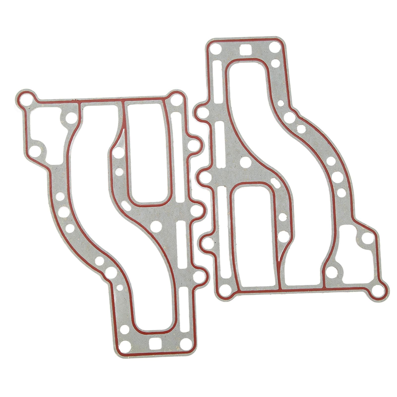 2Pcs Outboard Exhaust Inner Cover Plastic 63V 41112 A0 Boat Motor Gasket for 2 Stroke 15HP Engine