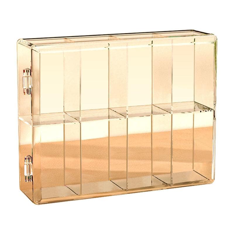 8 Grid Cartoon Anime Figure Display Storage Box 8 Compartment Transparent Anime Figure Display Case