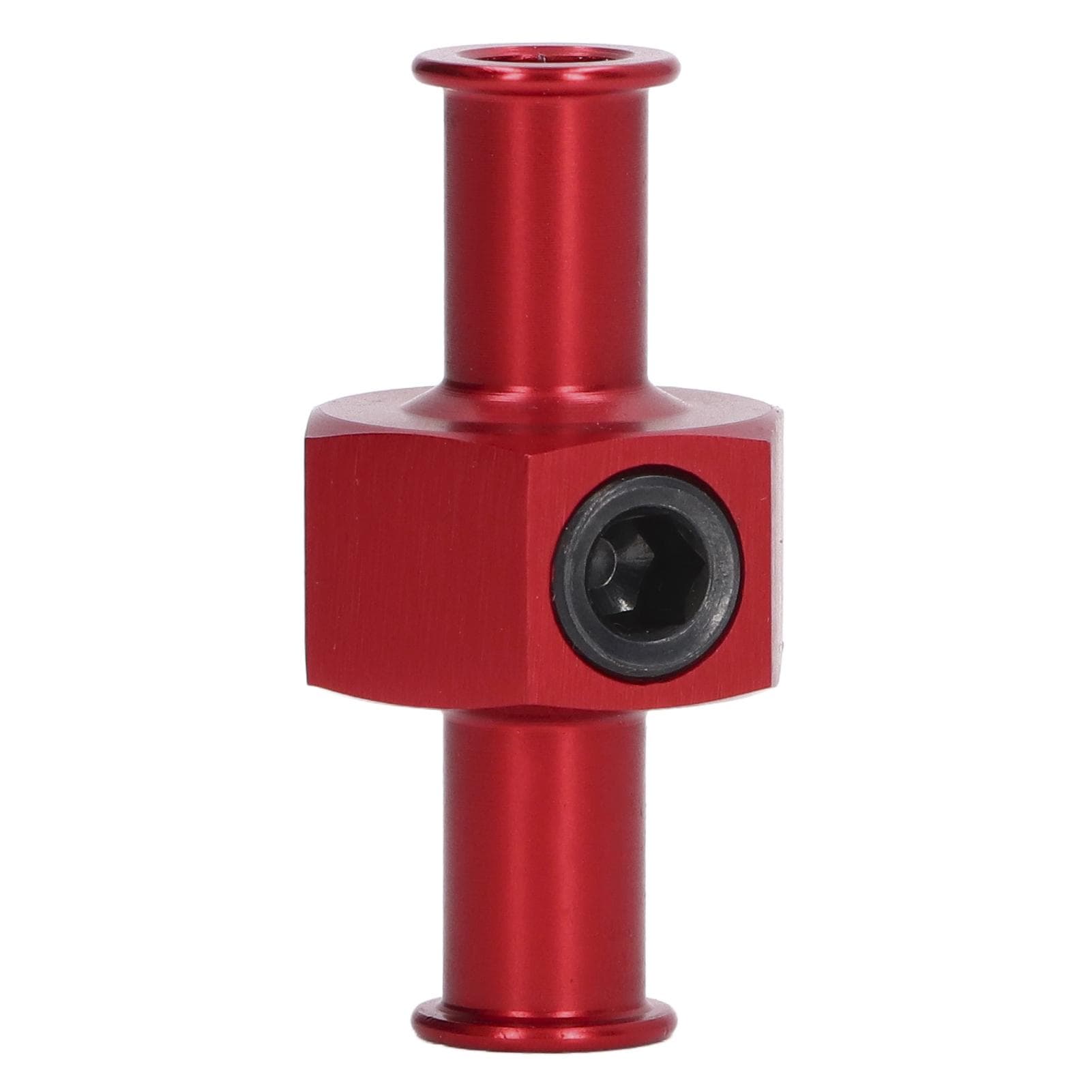 Fuel Pressure Gauge Adapter T Shape 38in Hose Port 18in NPT Fitting Universal Auto PartsRed