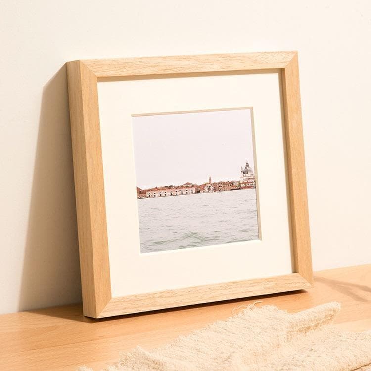 Square Wood Photo Frame for Wall Hanging 20X20cm 30x30cm Wood Wedding Picture Frame Stand for Pictures Photo Home Decor Gift 20X20cm 8X8inch