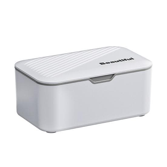 Wet Wipes Box Tissue Dispenser Large Capacity Wide Opening Refillable Multipurpose Toilet Paper Box Tissue Container grey