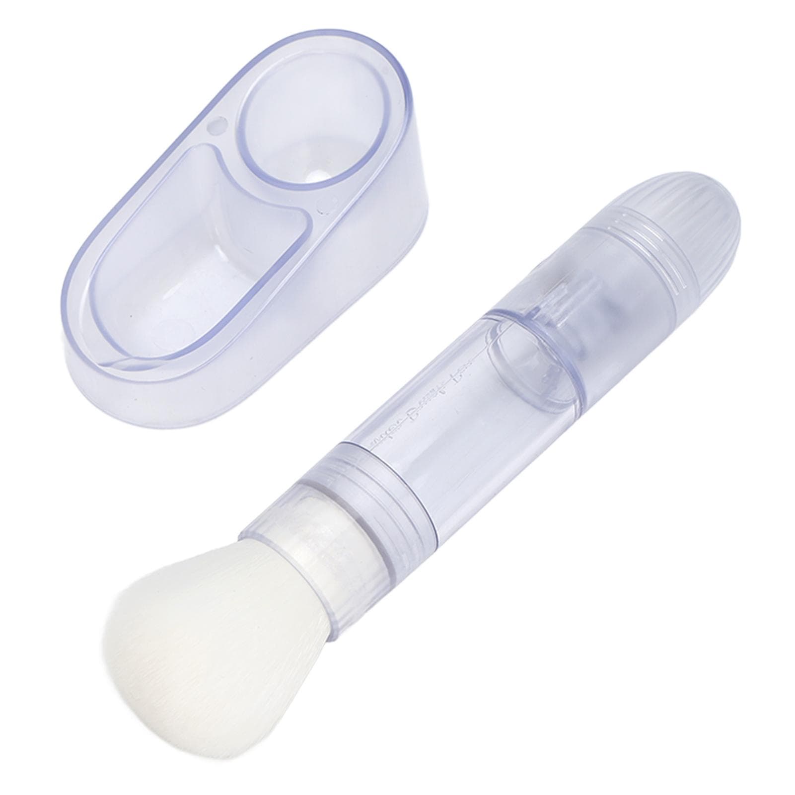 Nail Dust Brush 2 in 1 Multifunction Utilities Comfortable Grip Convenient Fast Loose Powder Brush