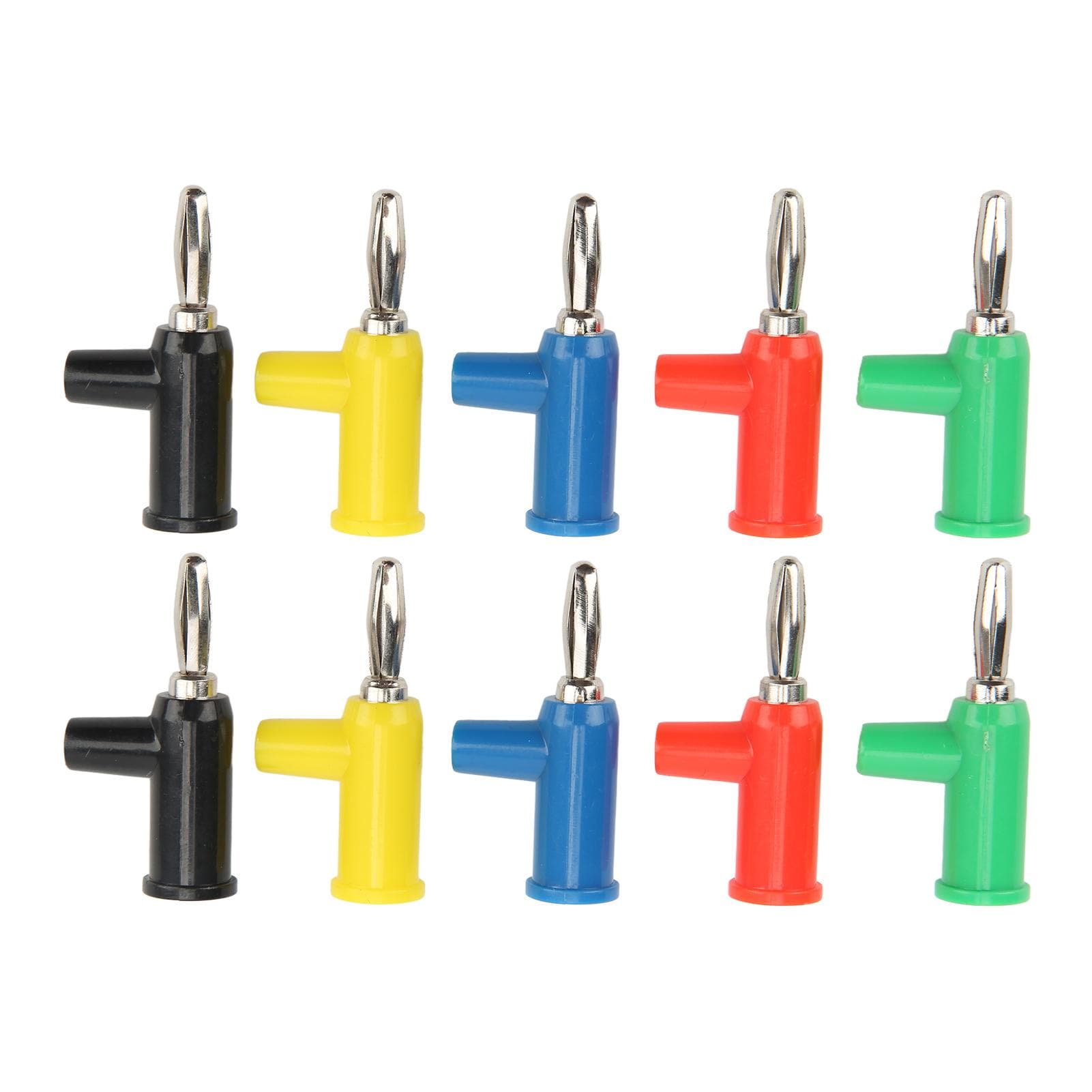 Banana Plugs 4mm Stackable Solderless Red Black Yellow Blue Green Durable Brass Anticorrosion